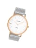 Oozoo Analog-Armbanduhr Oozoo Vintage Series silber groß (ca. 44mm)