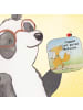 Mr. & Mrs. Panda Glasuntersetzer Fuchs Joggen Design mit Spruch in Weiß