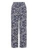 ICHI Casual Hose IHAYA Regular fit in Total Eclipse Ikat Circle