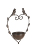 Beliani Vogelbrunnen SPARROW in Braun - (W) 20 x (H) 150 x (L) 10 cm