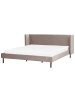 Beliani Doppelbett ARETTE in Beige - (W) 204 x (H) 95 x (L) 206 cm