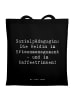 Mr. & Mrs. Panda Tote Bag Spruch Sozialpädagogin mit Spruch in Schwarz