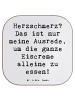 Mr. & Mrs. Panda Untersetzer Tasse Spruch Herzschmerz Eiscreme m... in Weiß