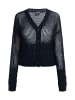 DreiMaster Vintage Damen Weitmaschige Strickjacke in Marine