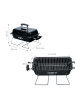 relaxdays Tischgrill in Schwarz - (B)56 x (H)36 x (T)30,5 cm