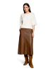 Betty Barclay A-Linien-Rock unifarben in Dark Coffee