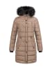Navahoo Winterjacke Navahoo Lotusblüte Princess Damen Winter Steppjacke B897 in Taupe-Grey