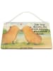 Mr. & Mrs. Panda Deko Schild Capybara Liebe Design mit Spruch in Weiß