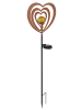 Globo lighting Solarleuchte "SOLARLEUCHTE METALL ROSTFARBEN, 1XLED" in orange