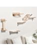 Pawhut Kletterwand Set Braun Sisal