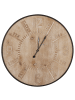 Beliani Wanduhr DOLE in Braun/Schwarz - (W) 60 x (H) 60 x (L) 5 cm