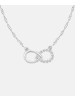 Diamant L'éternel Halskette aus 375 Weißgold mit Diamant Infinity-Design