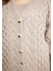 Usha Damen Strickcardigan in Grau Beige