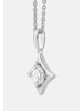 Ethische Diamanten Halskette aus 375 Weißgold mit Lab Grown Diamant