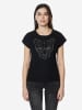 KOROSHI Damen-T-Shirt mit Tierglitzer in Schwarz