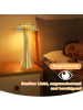 ZMH Tischleuchte LED USB Wiederaufladbar in gold Touch Dimmbar LED Schlafzimmerlampe