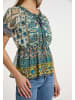 usha FESTIVAL Damen Blusenshirt in Blau Mehrfarbig