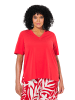 Ulla Popken Shirt in neon rot