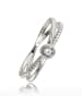 BALIA 333 Weißgold - 8 Karat Damen Ringe Crossed Fingerring 60 (19,1)