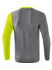 erima 5-C Longsleeve in grau melange/lime pop/schwarz