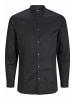 Jack & Jones Knopfleisten Langarmshirt für Herren in schwarz
