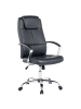 Beliani Chefsessel WINNER in Schwarz/Silber - (W) 60 x (H) 112 x (L) 60 cm