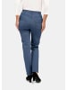 GOLDNER Kurzgröße:  Klassische Jeanshose Carla in hellblau