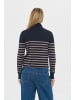 SAINT TROPEZ Rollkragen MilaSZ Gerade Passform in NightSky Atmos Stripe