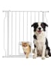 Pawhut Hunde Türschutzgitter Weiß 75-85L x 2B x 76H cm