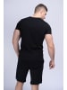 Lonsdale Trainingsanzug "Moy" in Schwarz
