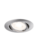 paulmann LED Einbaustrahler Base rund in Eisen gebürstet - Ø90mm