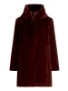 Betty Barclay Plüschjacke mit Kapuze in dunkelrot