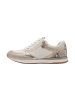 Tamaris Niedrige Sneaker mit Schnürung Beige