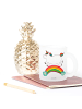 Mr. & Mrs. Panda Tasse Einhorn Regenbogen ohne Spruch in Transparent