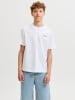 JACK & JONES Junior Basic T-Shirt Backprint Baumwolle Jjlemon in bright white