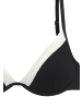 LASCANA Bügel-Bikini-Top in schwarz-creme