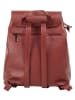 Cluty Rucksack echt Leder in papaya