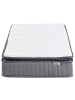 Beliani Matratze PLEASANT in Weiß/Grau - (W) 90 x (H) 25 x (L) 200 cm