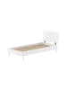 58 aufm Kessel EINZELBETT SET 90x200 Keeley Buche Weiß Holz Schrank Komfort Stabil