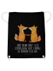 Mr. & Mrs. Panda Drawstring Bag Füchse Liebe mit Spruch in Schwarz
