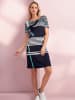 Heine Druck-Kleid in marine-hellblau-bedruckt