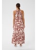 Kaffe Kurzarm-Bluse KAevie A-shape in Henna Chalk Flower