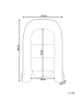 Beliani Babynest EREB in Grün/Weiß - (W) 55 x (H) 15 x (L) 90 cm