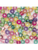 Rico Design Nonbook - Glasperlen, Pastelmix Silbereinzug