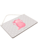 Mr. & Mrs. Panda Wandtafel Axolotl Hurra ohne Spruch in Grau Pastell