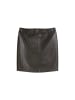 Marc O'Polo Leder-Minirock regular in dark coffee