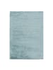 KADIMA DESIGN Teppich Hochflor Shaggy Waschbar Einfarbig SALZACH Strapazierfähig in Blau