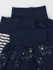 TupTam Baby Jungen Strampelhose mit Fuß 3er Pack in dunkelblau