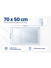 relaxdays Badspiegel "Touch" - (B)70 x (H)50 x (T)3,5 cm