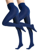 Yenita® 2er Pack Thermostrumpfhosen mit Innenfleece Strumpfhose gefüttert Thermal in blau